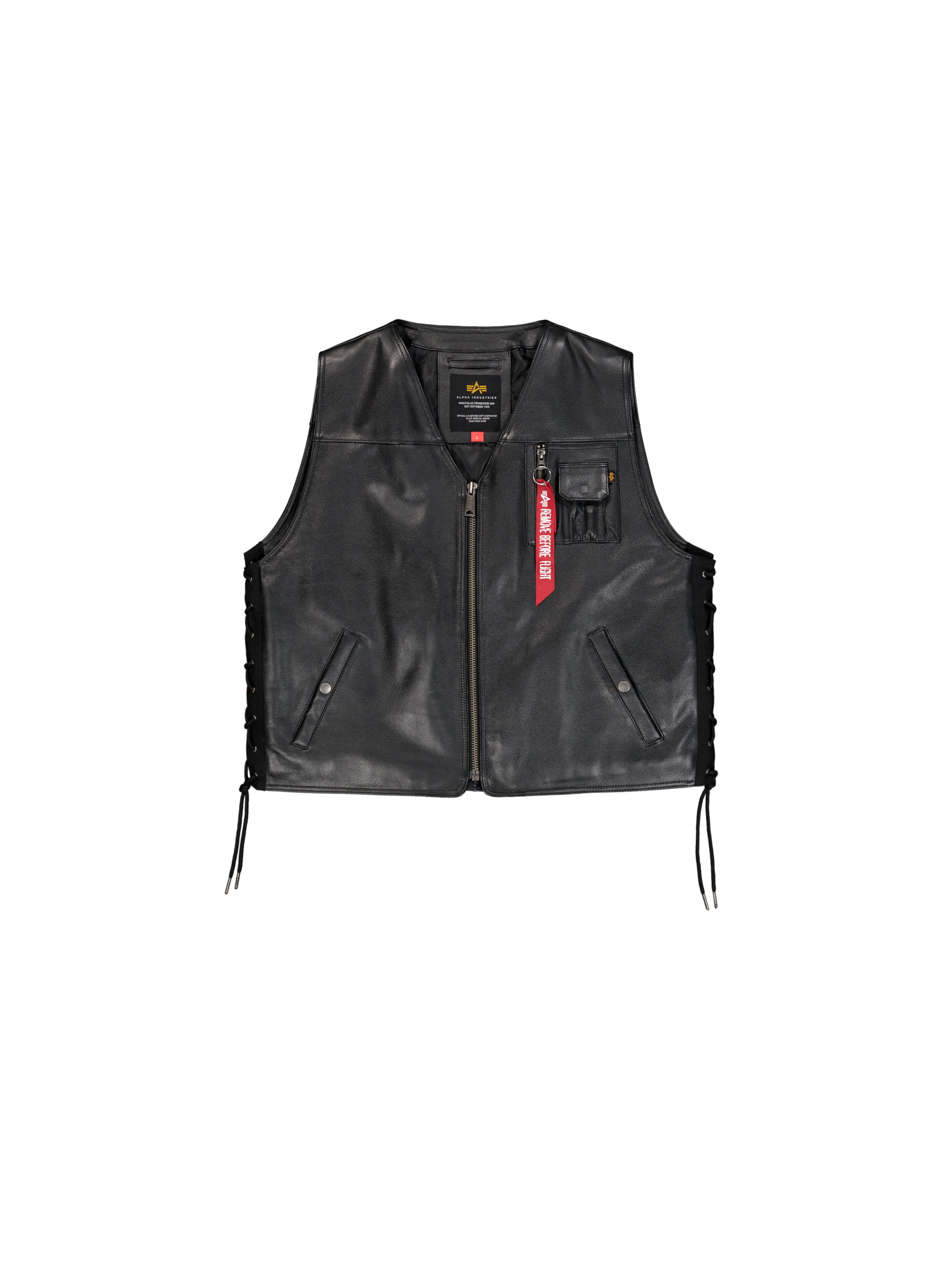 ALPHA INDUSTRIES Weste 'X-Force' in Schwarz: Vorderseite