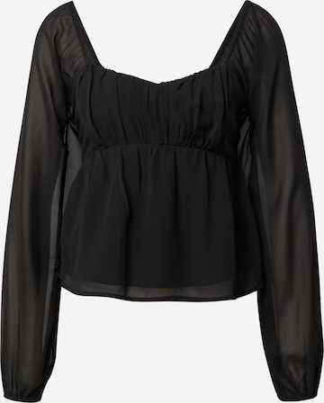 HOLLISTER Bluse 'BABYDOLL' in Schwarz: predná strana