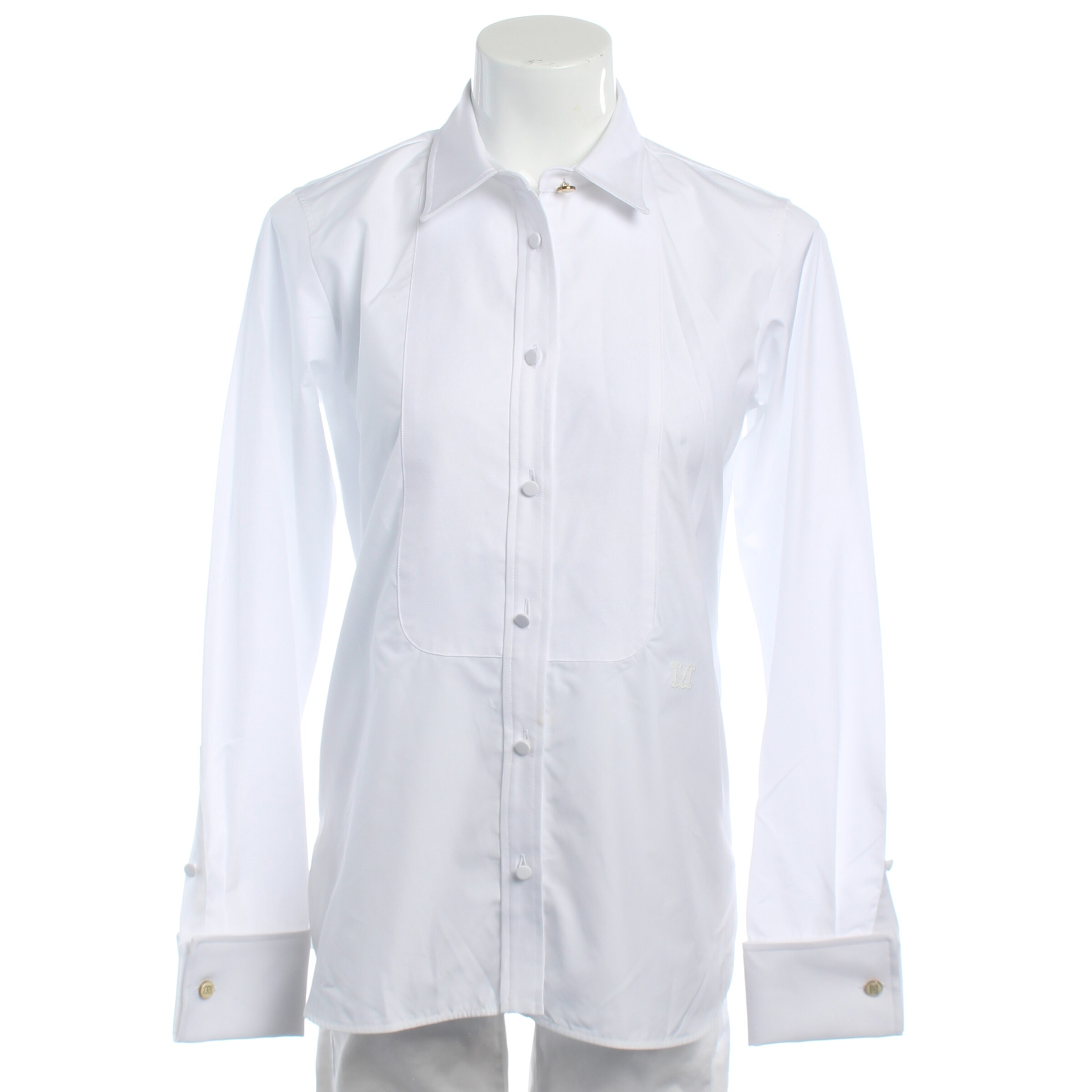 Max Mara Bluse / Tunika XS in Weiß: Vorderseite