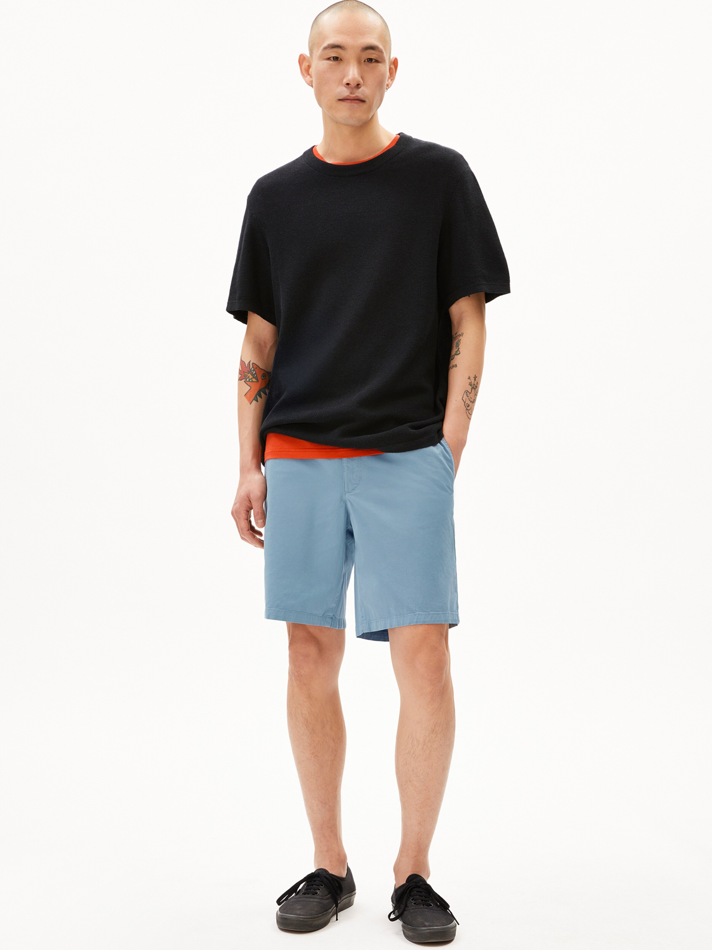 ARMEDANGELS Regular Trousers in Blue: front