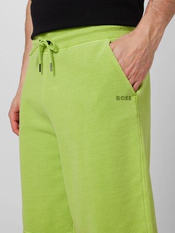 BOSS Orange Regular Pants 'Sefade' in Green
