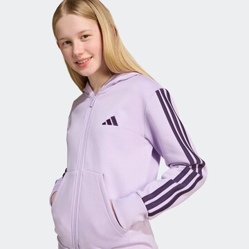 ADIDAS SPORTSWEAR Athletic Zip-Up Hoodie 'Essentials' in Purple