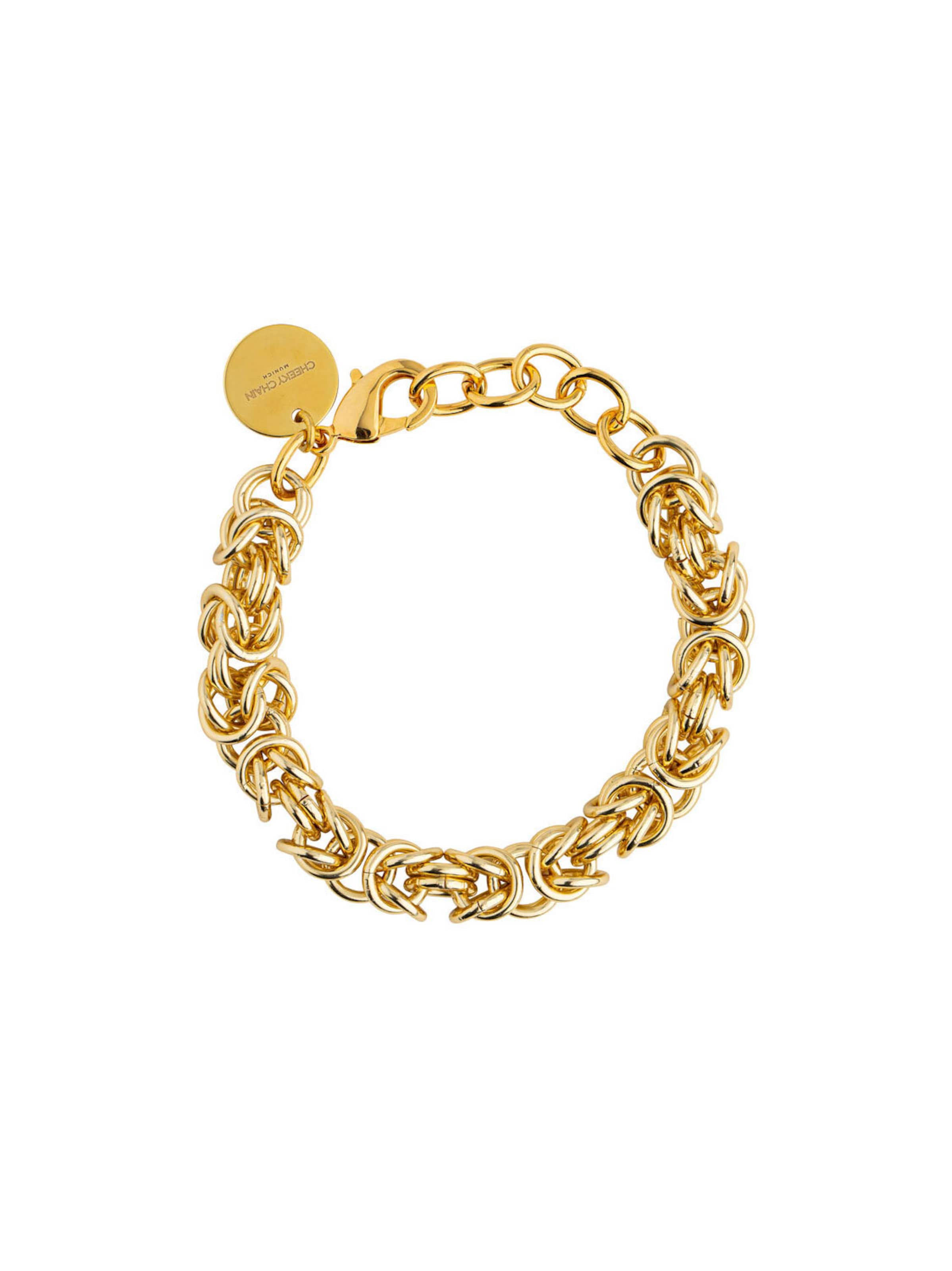 Bracelet 'Elizabeth' Cheeky Chain Munich en or : devant