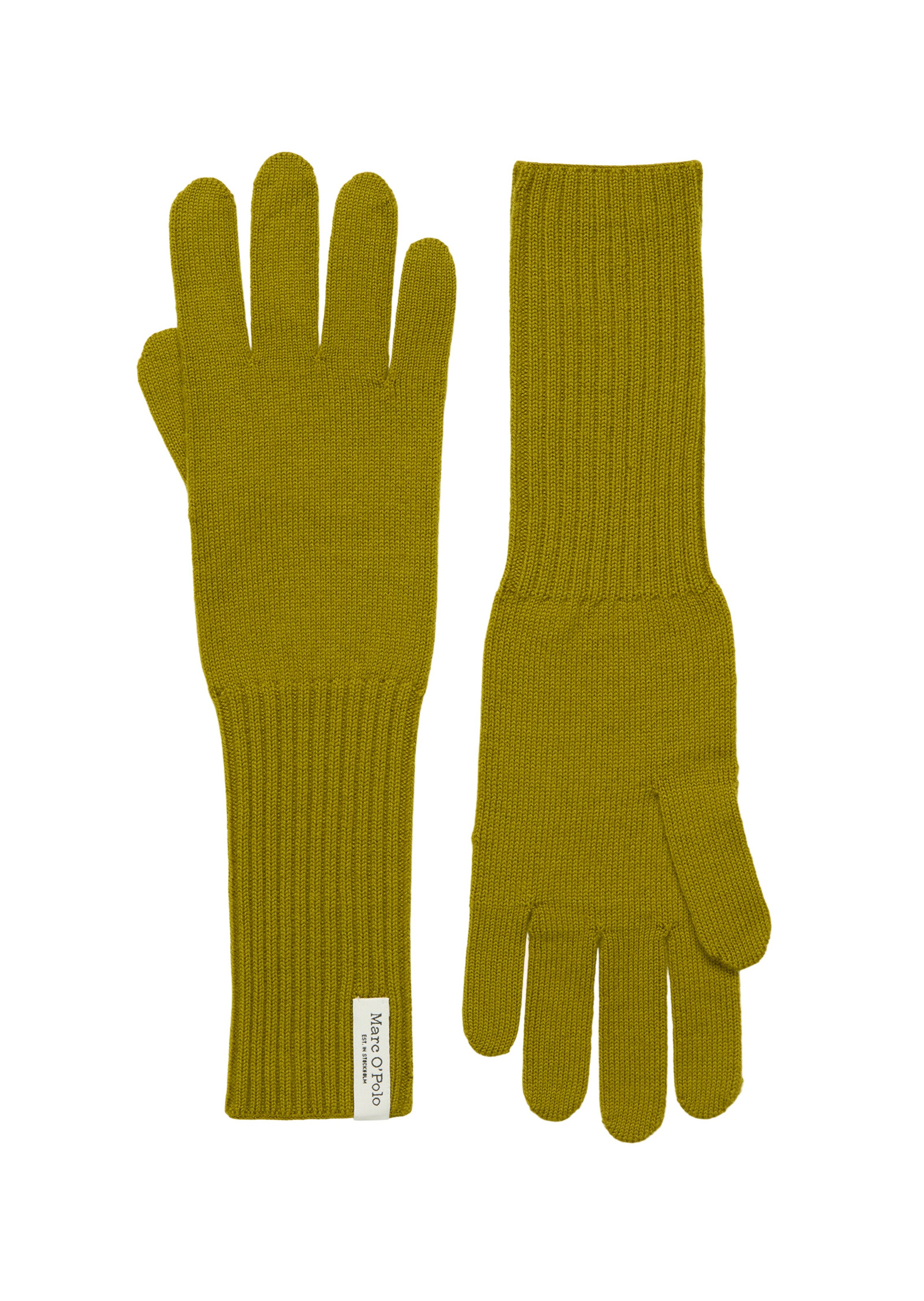 Marc O'Polo Vingerhandschoenen in Groen: voorkant