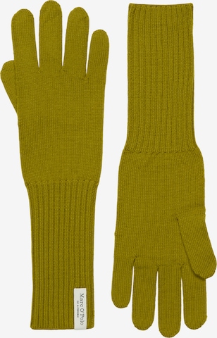 Marc O'Polo Vingerhandschoenen in Groen: voorkant