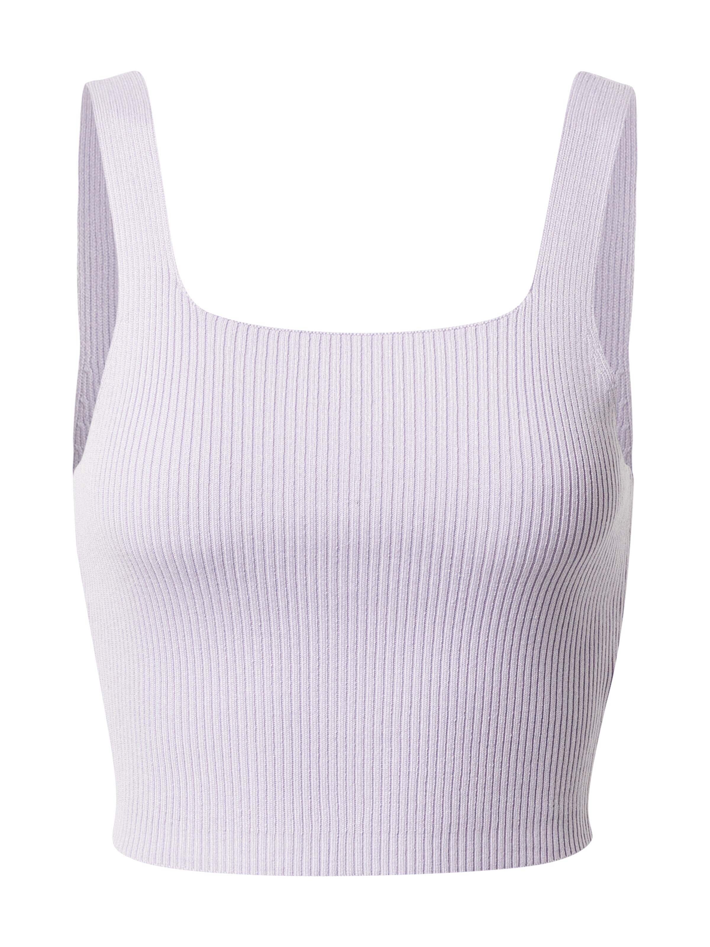 Urban Classics Плетен топ в лилав: отпред