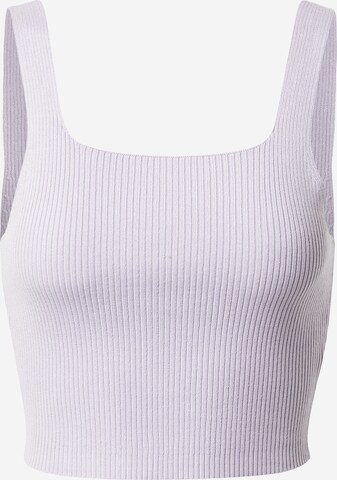 Urban Classics Knitted Top in Purple: front