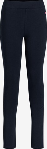 WE Fashion Skinny Leggings in Blue: front