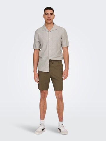 Only & Sons Regular Fit Hemd 'Caiden' in Grau