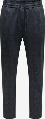 Only & Sons Tapered Pants 'Linus' in Blue: front