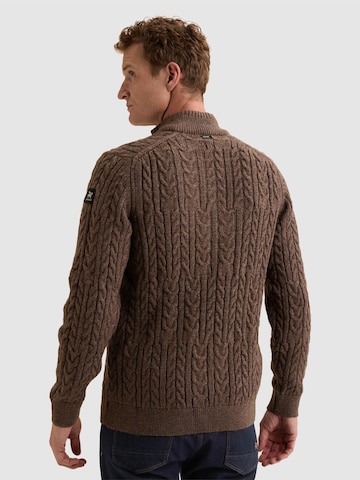 VANGUARD Sweater 'Wool-blend pullover with half-zip' in Purple