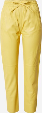 OAKWOOD Slim fit Pants 'GIFT' in Yellow: front