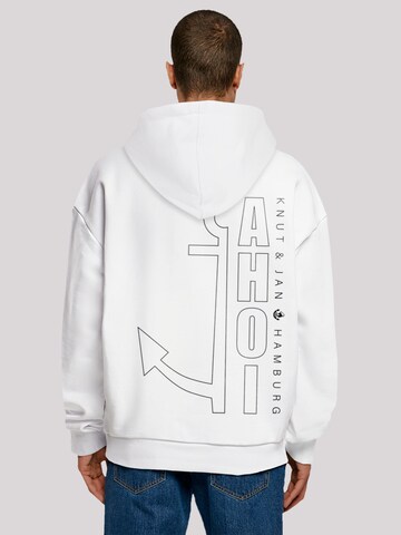Sweat-shirt 'Ahoi Anker' F4NT4STIC en blanc : devant