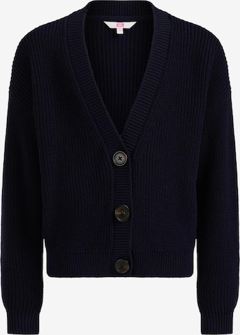 WE Fashion Knit Cardigan in Blue: front