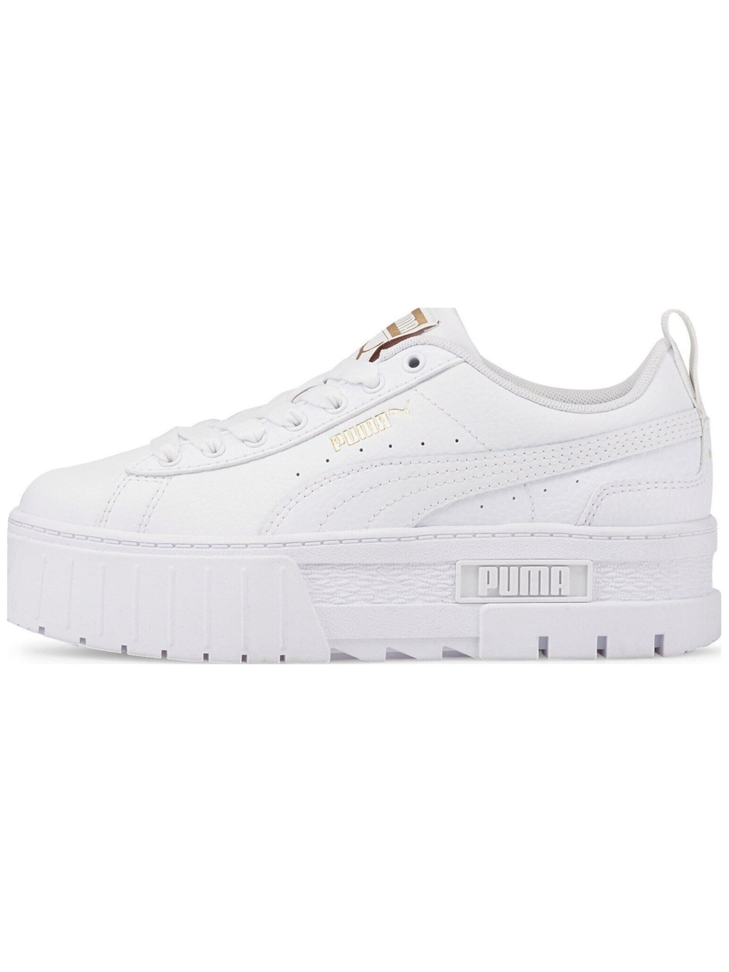 Sneaker bassa 'Puma Mayze Lth Jr' di PUMA in bianco