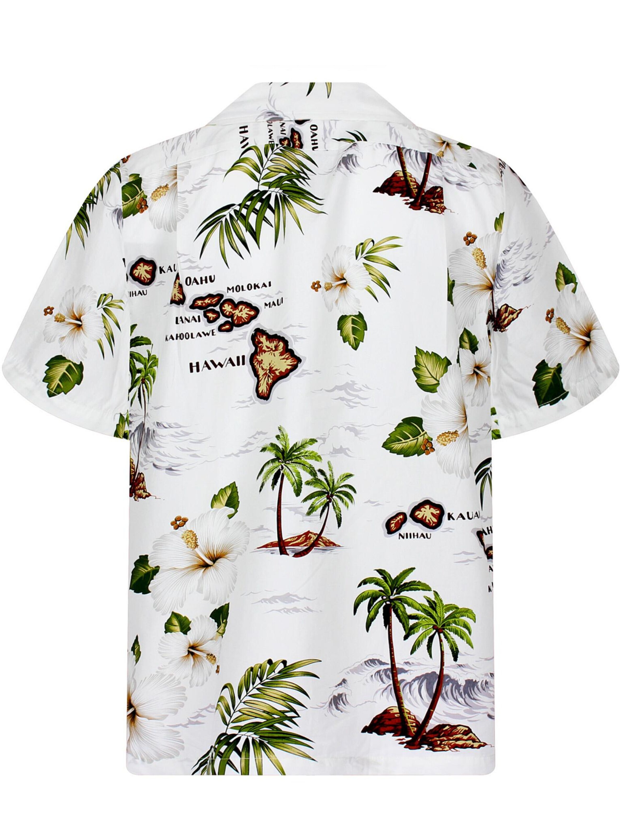 Pacific Legend - Ajuste regular Camisa 'Island' en blanco