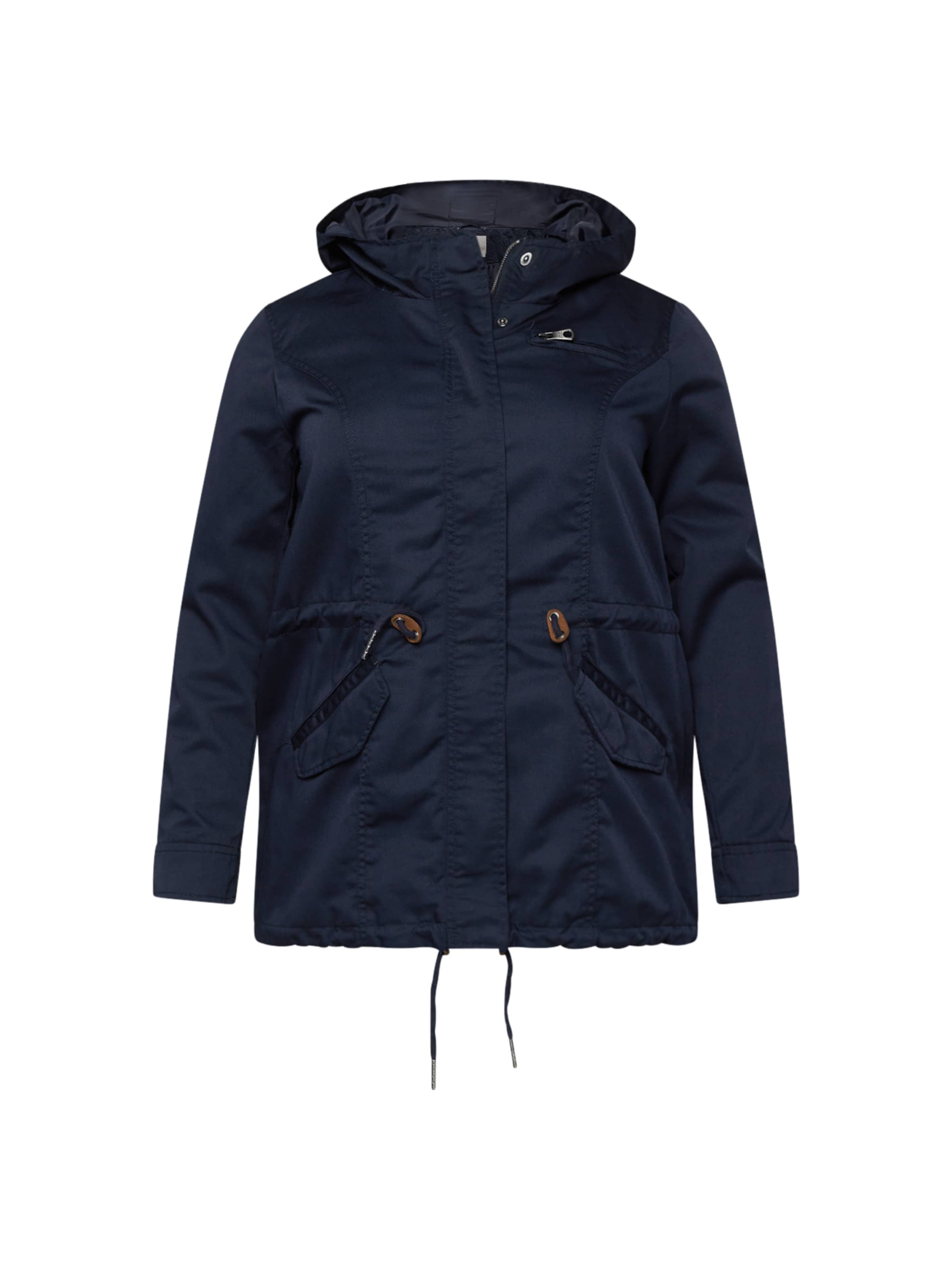 ONLY Carmakoma Between-Seasons Parka 'Lorca' in Blue: front