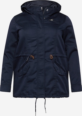 Parka mi-saison 'Lorca' ONLY Carmakoma en bleu : devant