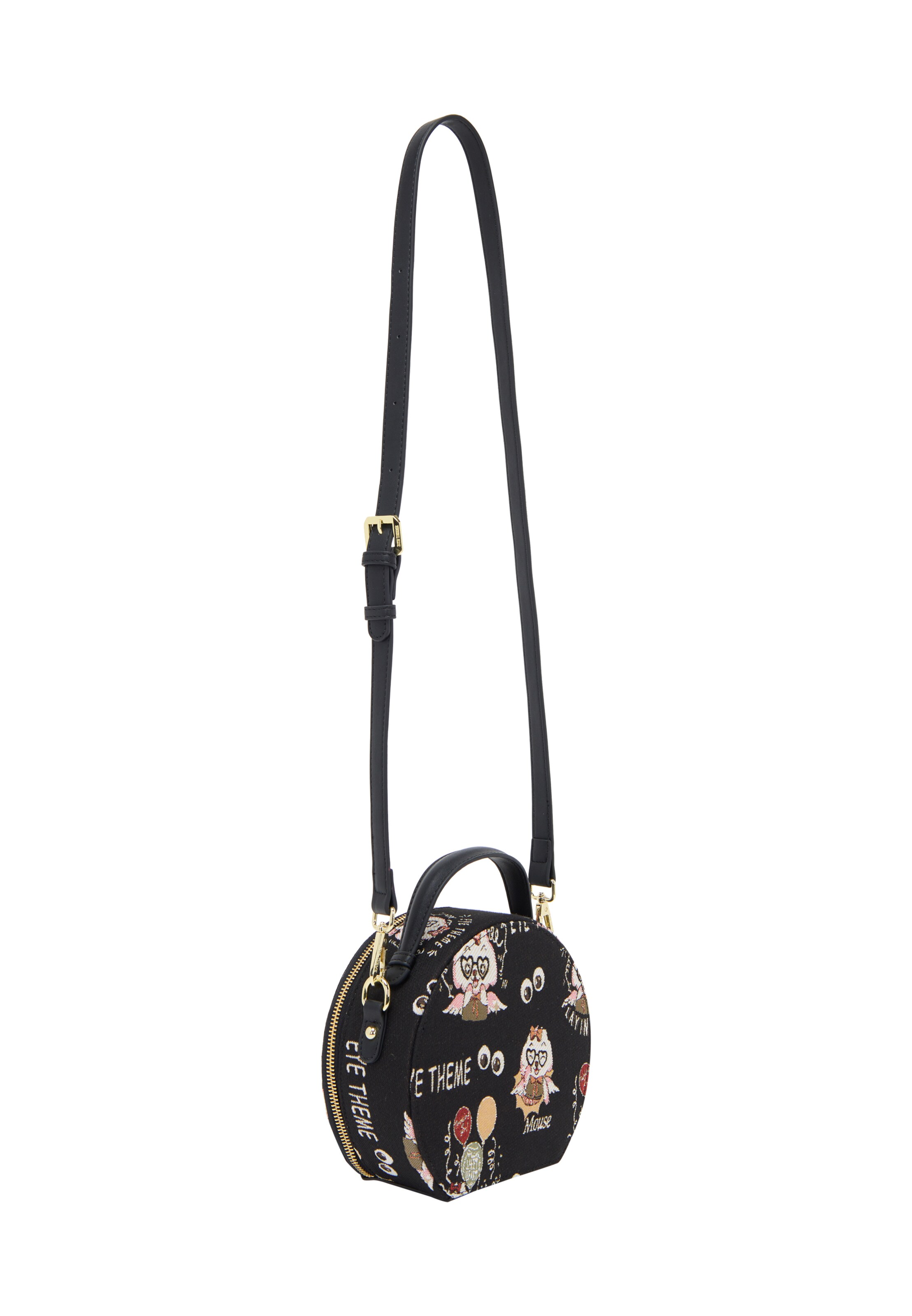 MYMO - Mala de ombro 'Pop Eyetheme' em preto