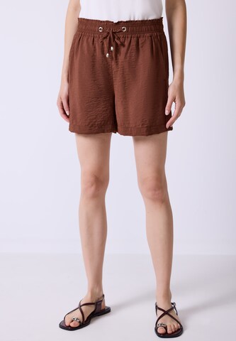 Street One Studio Loose fit Pants in Brown: front