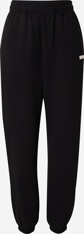 BJÖRN BORG Tapered Workout Pants in Black: front