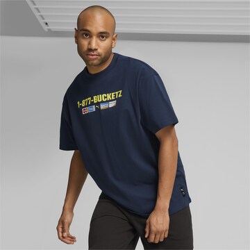 PUMA Functioneel shirt 'Step Up Your Game' in Blauw: voorkant