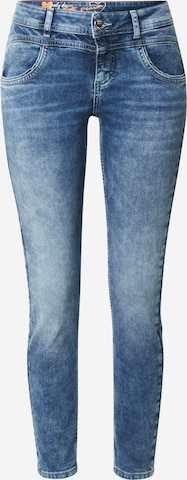 STREET ONE Slimfit Jeans in Blau: predná strana