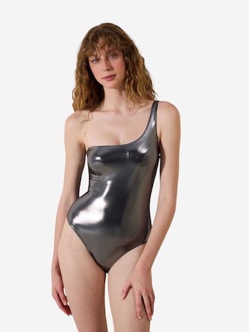 Penti Swimsuit 'Einteiler' in Grey: front