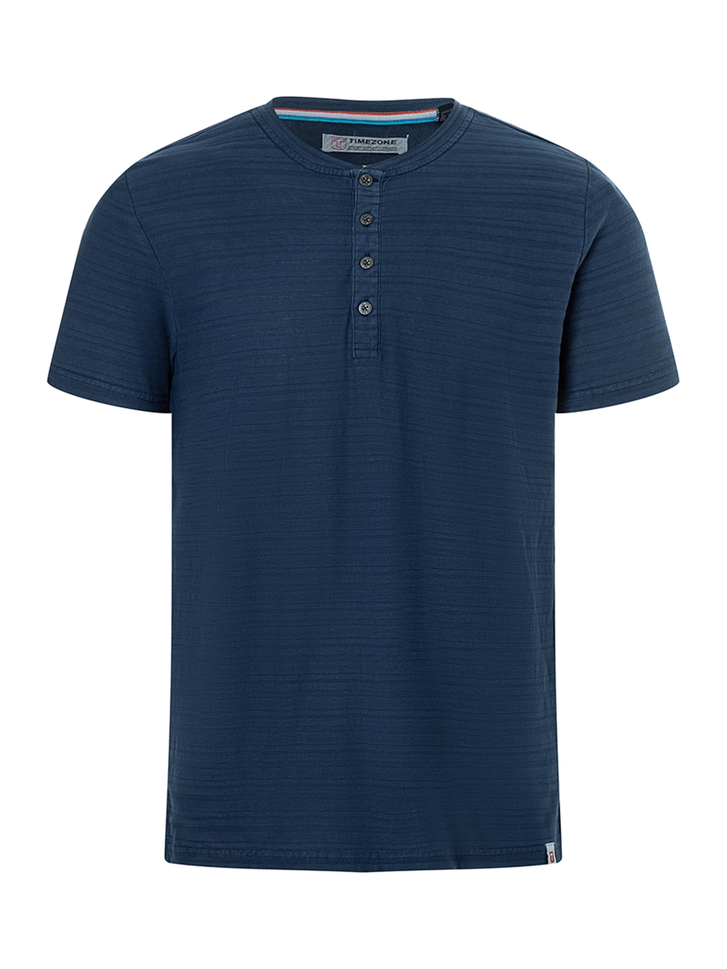 TIMEZONE T-Shirt 'Henley' in Blau: Vorderseite