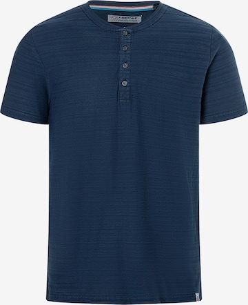 TIMEZONE T-Shirt 'Henley' in Blau: Vorderseite
