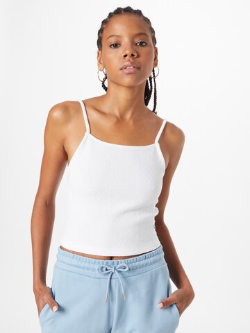 Calvin Klein Jeans Top – bílá: přední strana