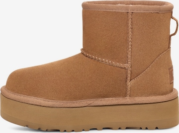 Bottes de neige 'Classic Mini' UGG en marron : devant