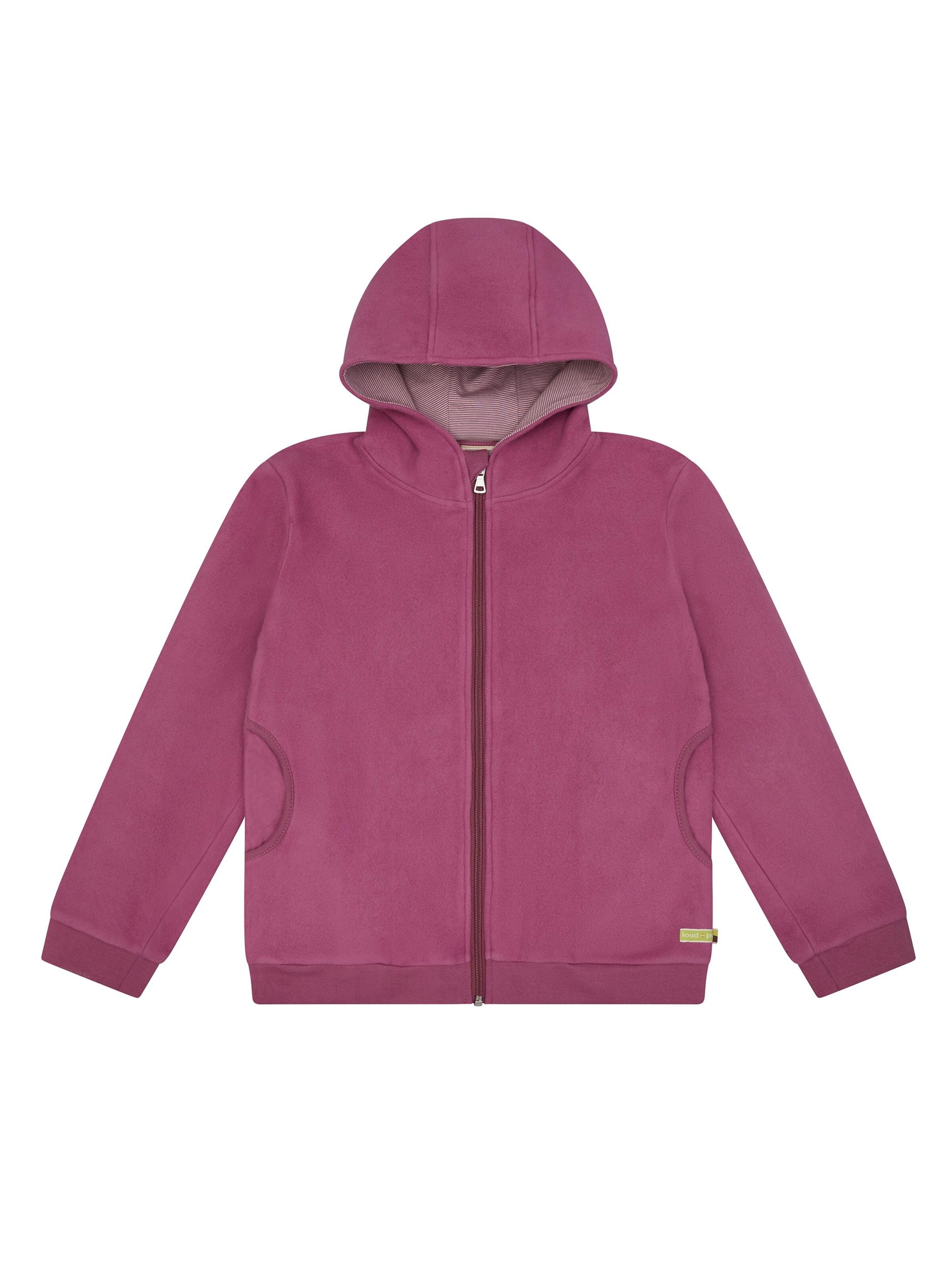 loud + proud Fleecejacke‌‌‌‌‌‌‌‌‌‌ in Lila: Vorderseite