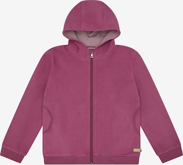 loud + proud Fleecejacke in Lila: Vorderseite