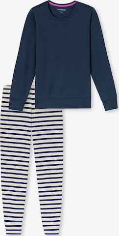 Pyjama ' Casual Essentials ' SCHIESSER en bleu : devant