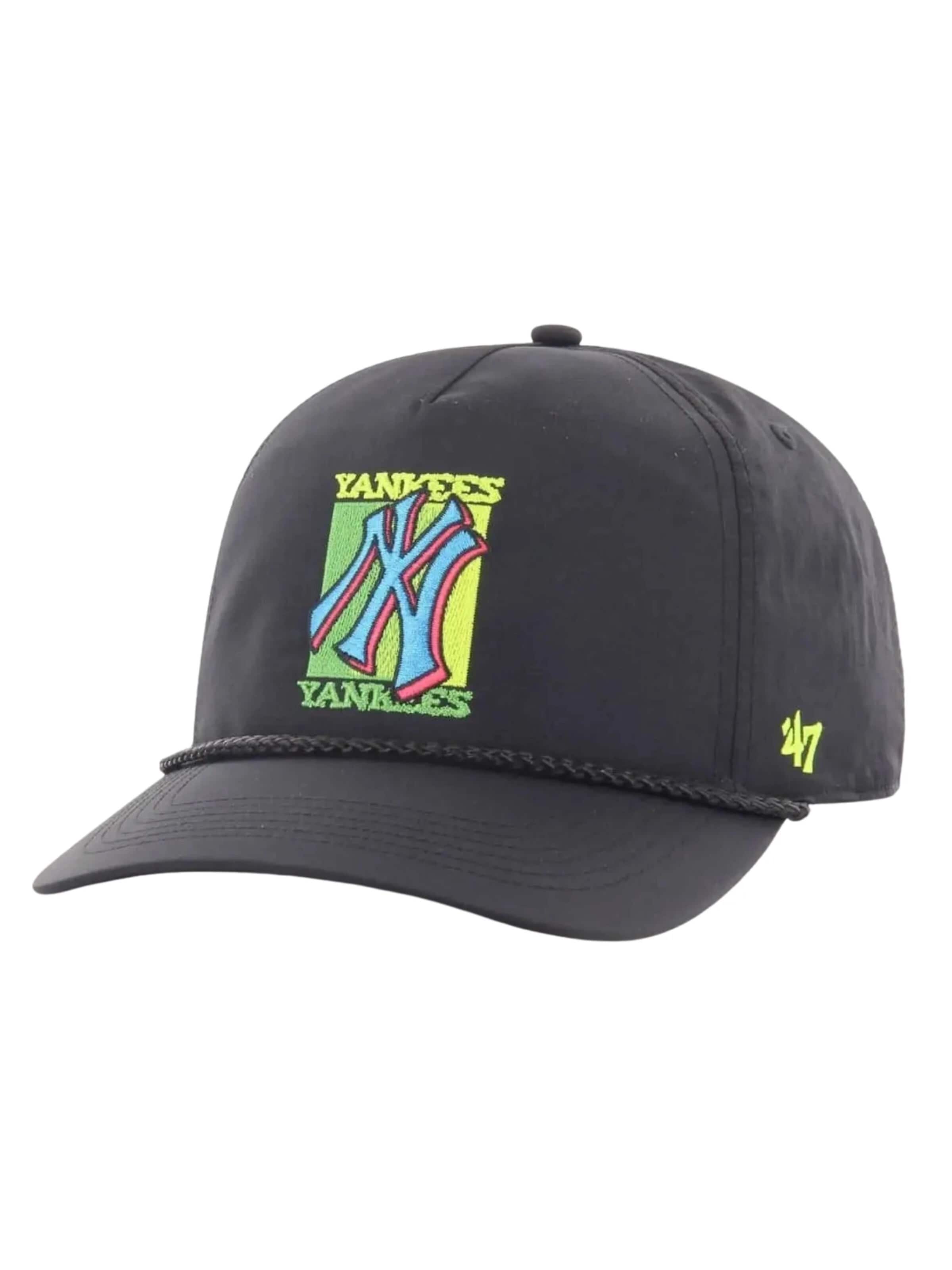47 Brand - Gorra 'Gorra 47 brand negra yankees performance hitch cap' en negro: frente