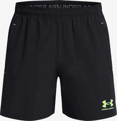 UNDER ARMOUR Workout Pants 'Challenger Pro Woven' in Green / Black, Item view