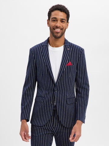 Finshley & Harding London Slim fit Blazer ' Brixdon ' in Blue: front