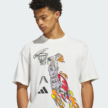 ADIDAS PERFORMANCE Functioneel shirt 'Anthony Edwards Stand Down' in Wit