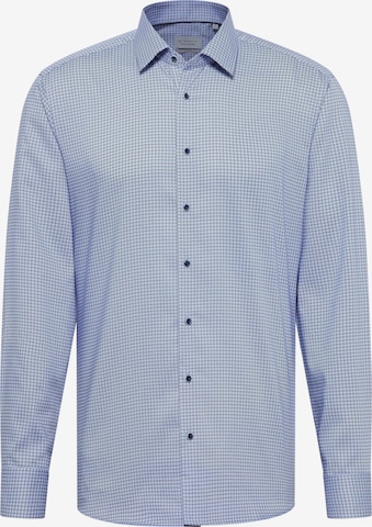 ETERNA Slim fit Business shirt in Blue: front