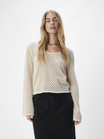 Pull-over OBJECT en beige : devant