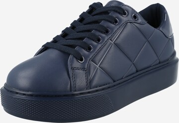 GUESS Platform trainers 'Hilan' in Blue: front