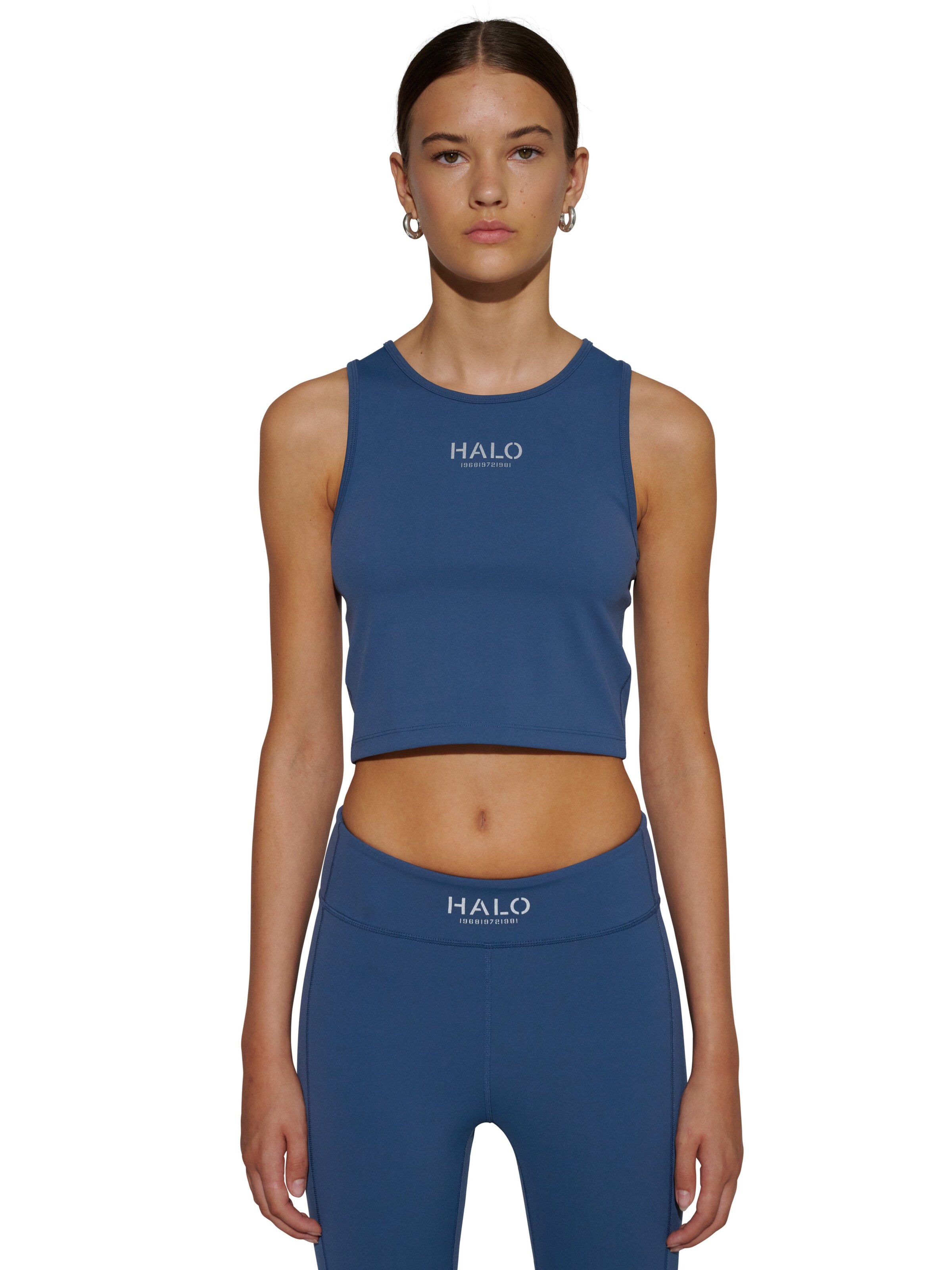 HALO Sporttop in Blau: Vorderseite