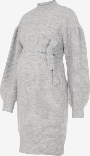 MAMALICIOUS Stickad klänning 'Lilli' i ljusgrå, Produktvy