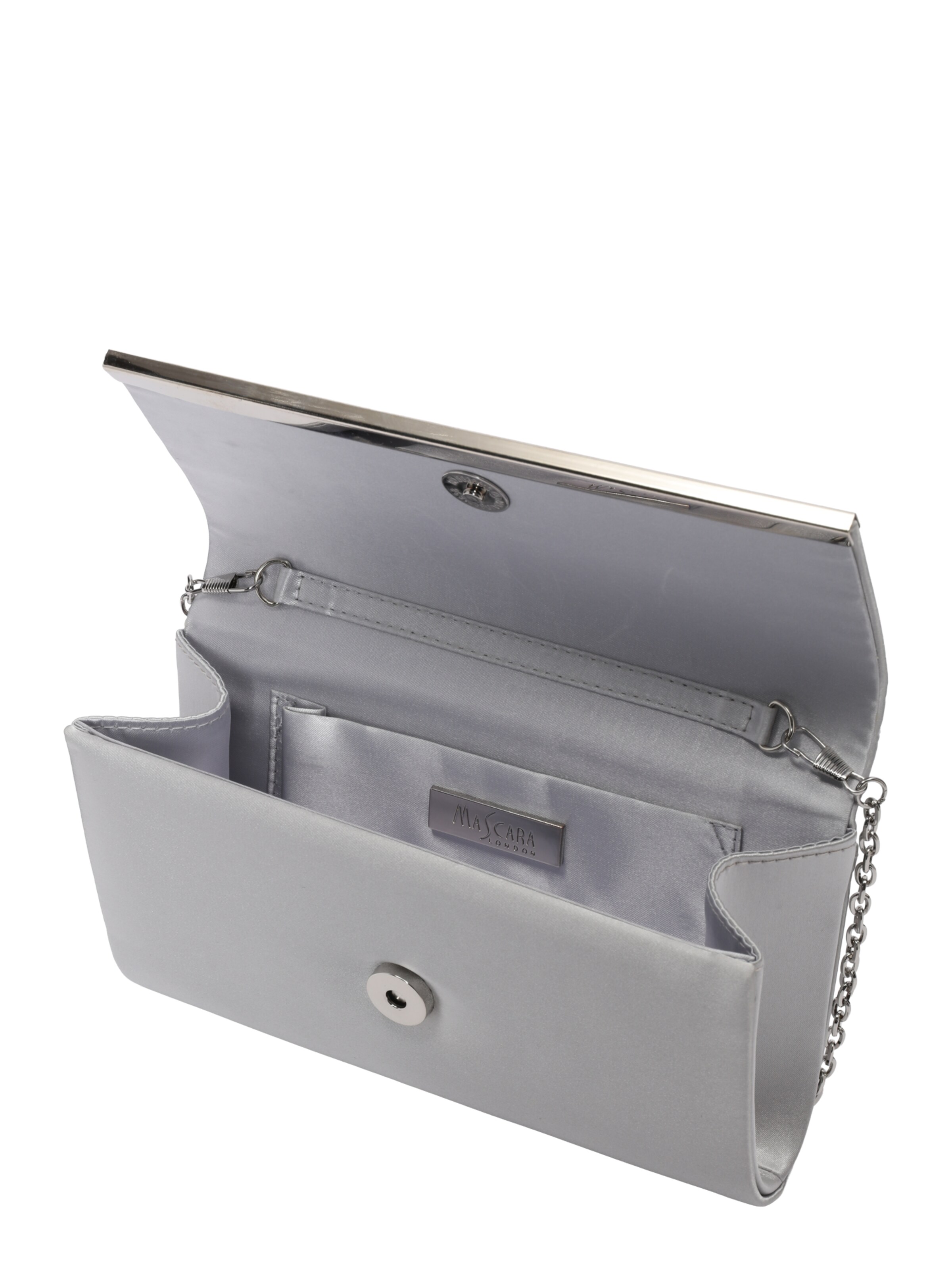 mascara Clutch in Silver