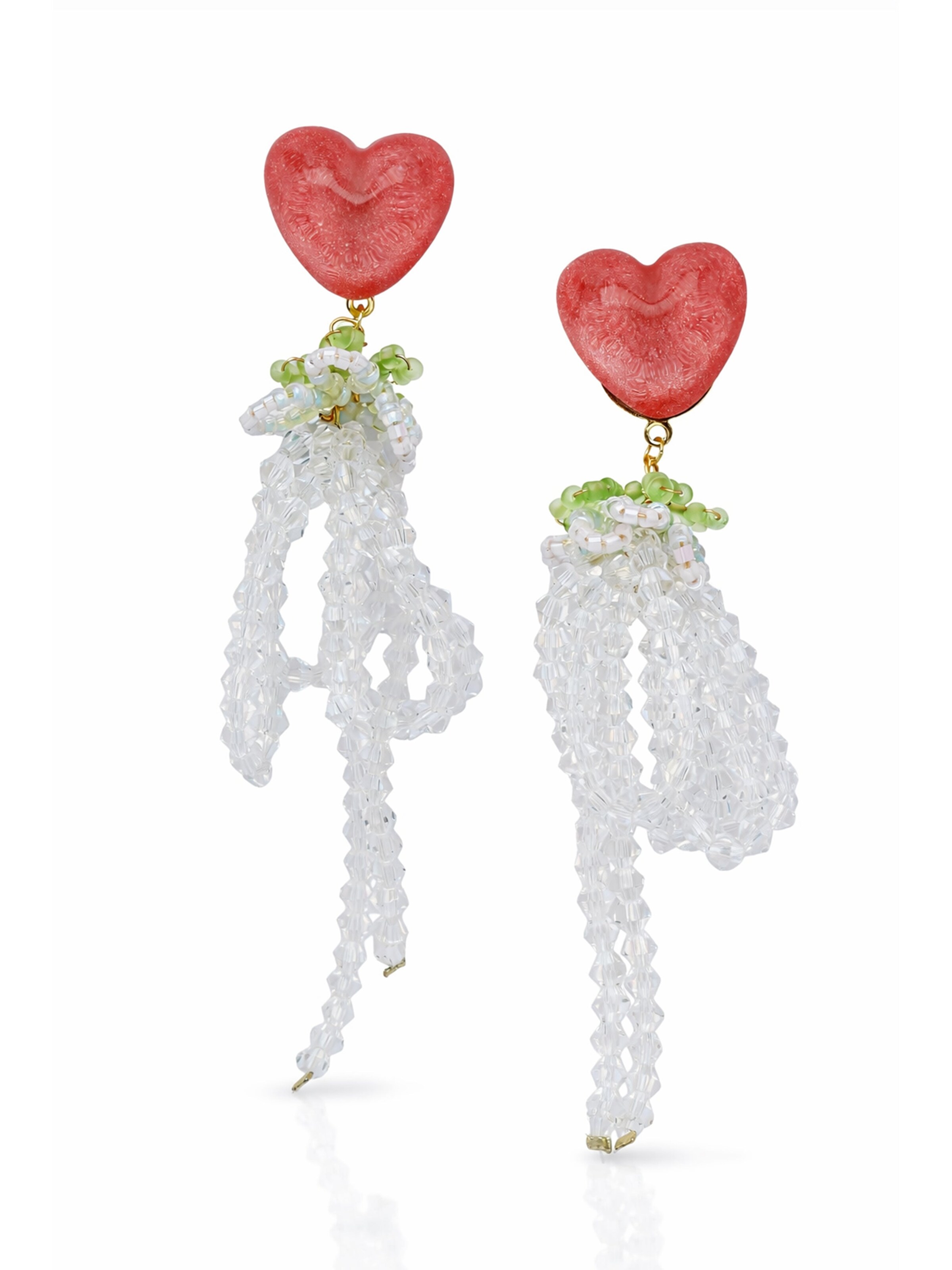 AVANT-GARDE PARIS Øreringe 'Mireth' i pink: forside