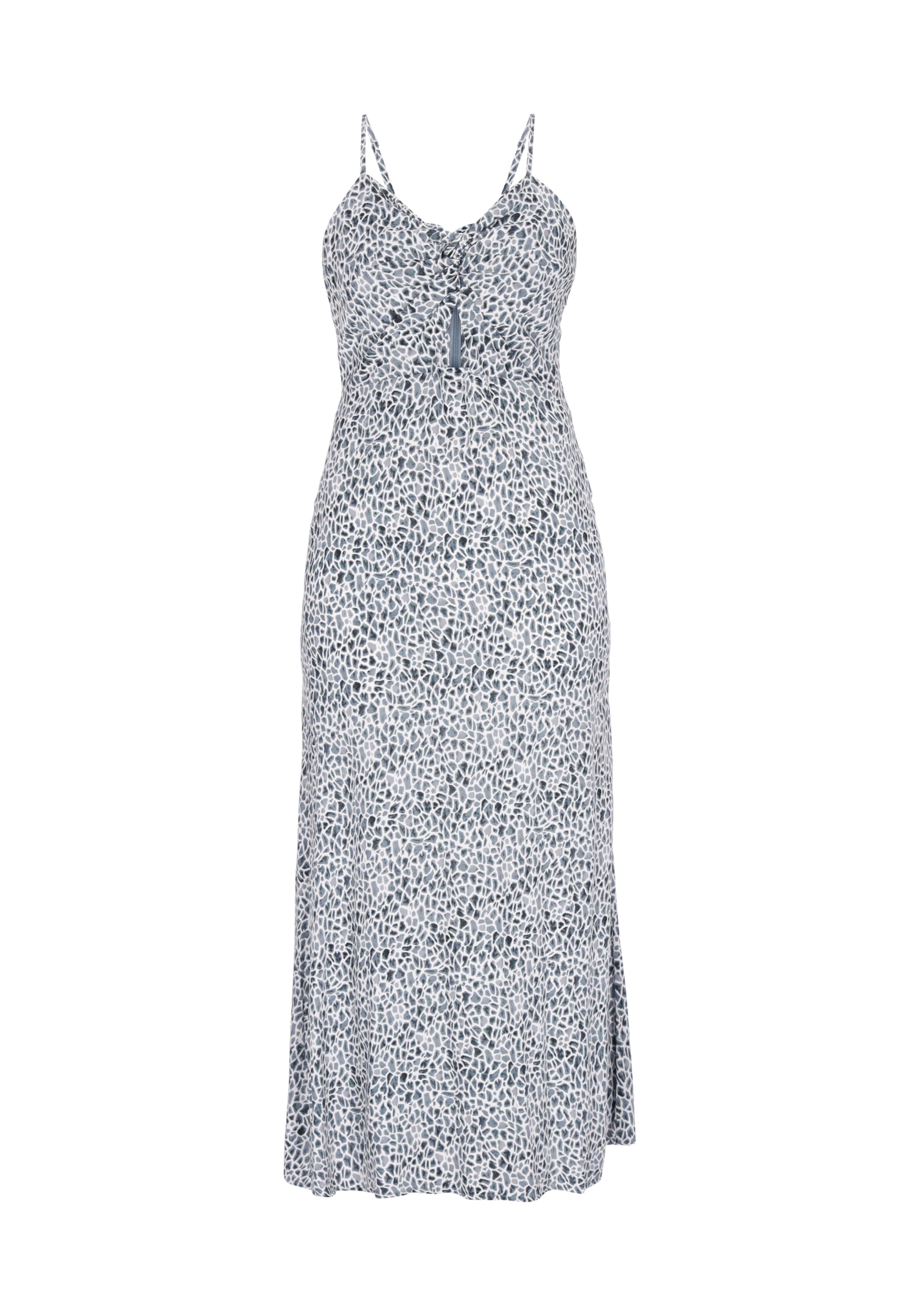 faina - Vestido de verano 'Festive' en azul: frente