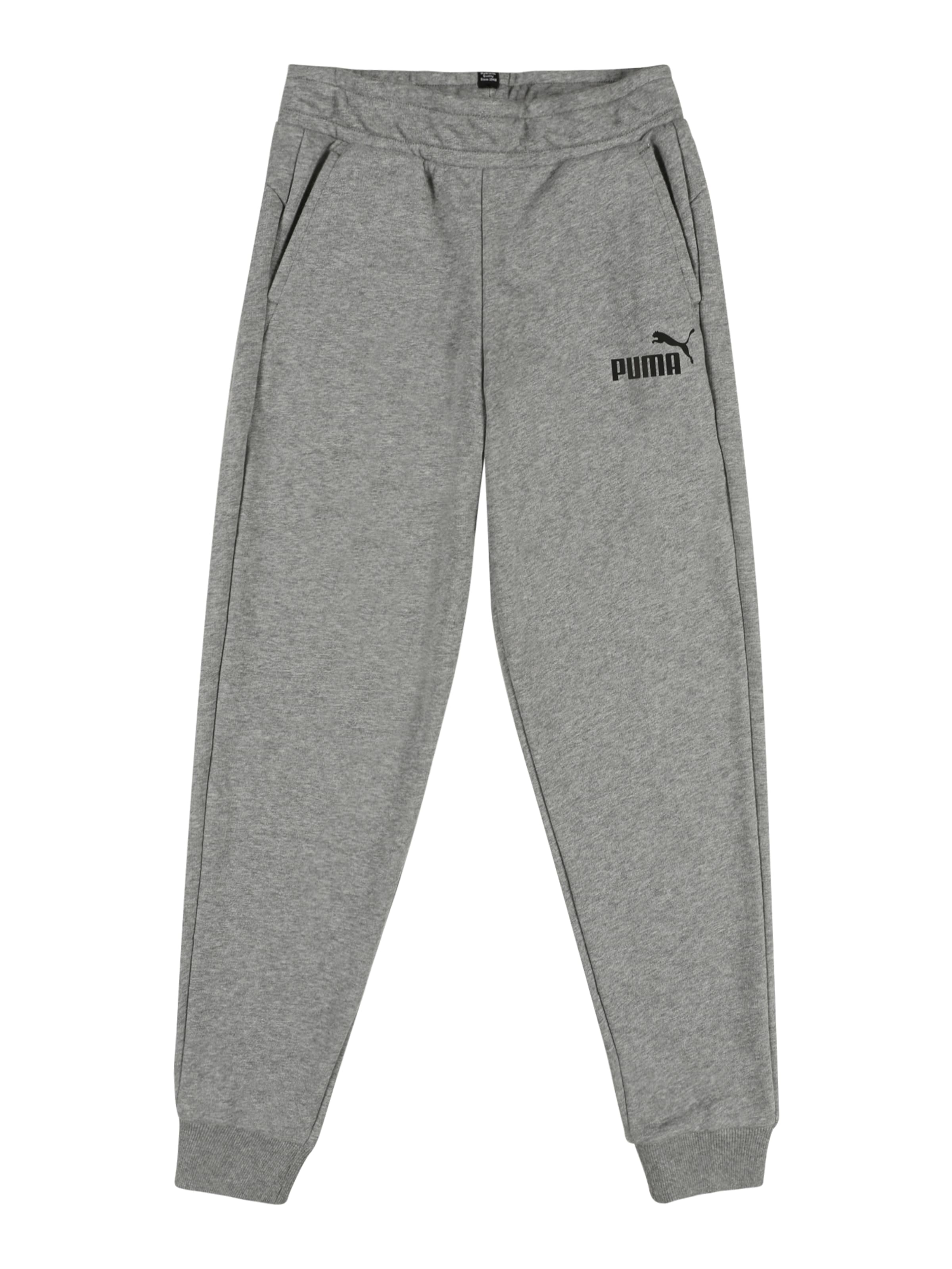 PUMA Tapered Broek 'Essential' in Grijs: voorkant