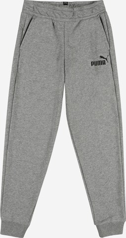 PUMA Tapered Broek in Grijs: voorkant