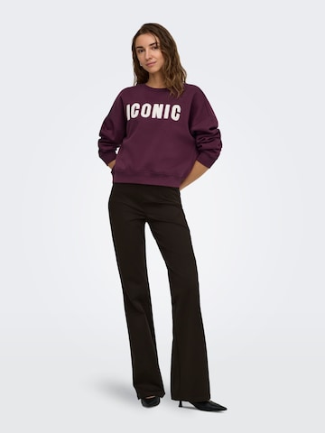 ONLY Sweatshirt 'ONLSweat' in Rood